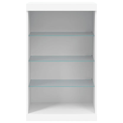 Sideboard with LED Lights White 60,5x37x100 cm
