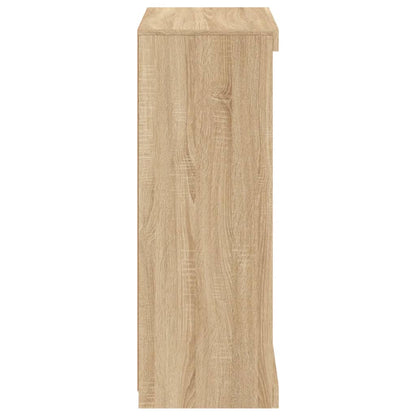 Sideboard with LED Lights Sonoma Oak 60,5x37x100 cm