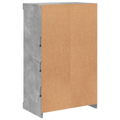 Sideboard with LED Lights Concrete Grey 60,5x37x100 cm