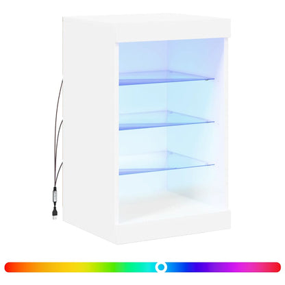 Sideboard with LED Lights White 41x37x67 cm