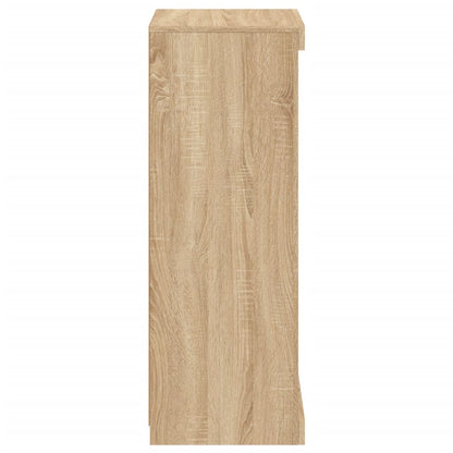 Sideboard with LED Lights Sonoma Oak 41x37x100 cm