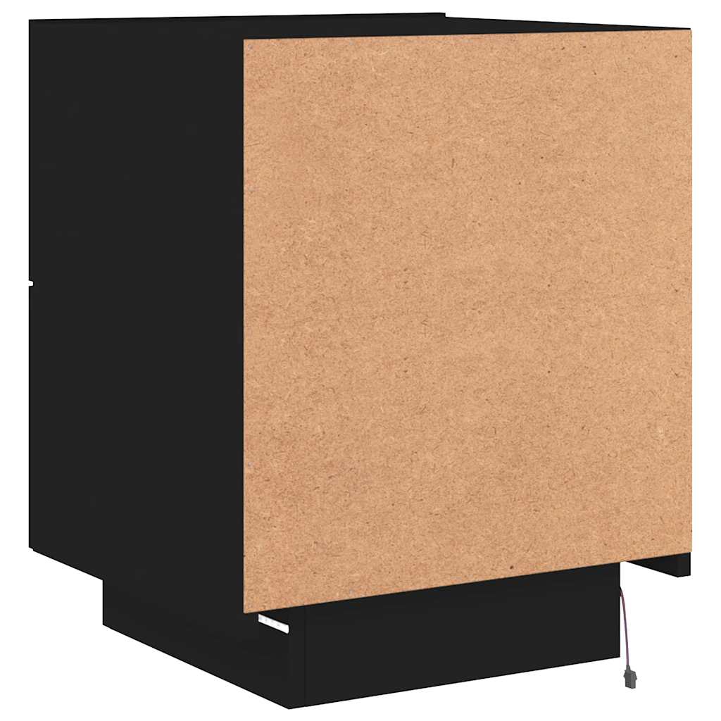 Bedside Cabinet | Black | Engineered wood | Medium | Modern