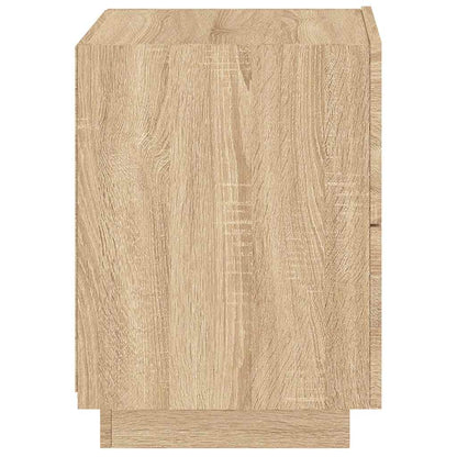 Bedside Cabinets with LED Lights 2 pcs Sonoma Oak