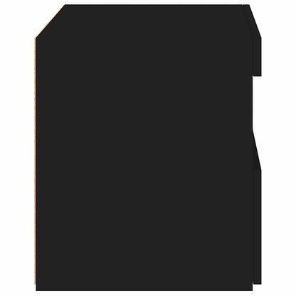 Bedside Cabinet | Set of 2 | Black | Engineered wood | Medium