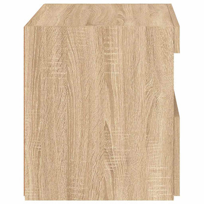 Bedside Cabinets with LED Lights 2 pcs Sonoma Oak 50x40x45 cm
