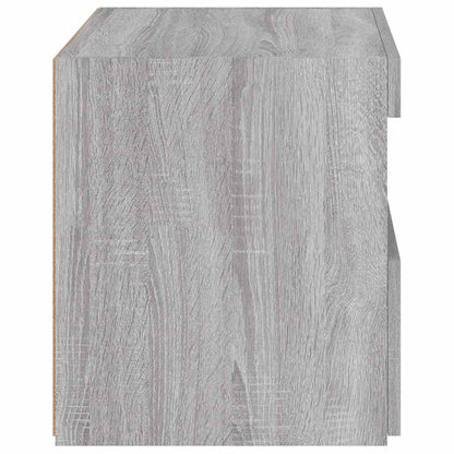 Bedside Cabinet with LED Lights Grey Sonoma 50x40x45 cm