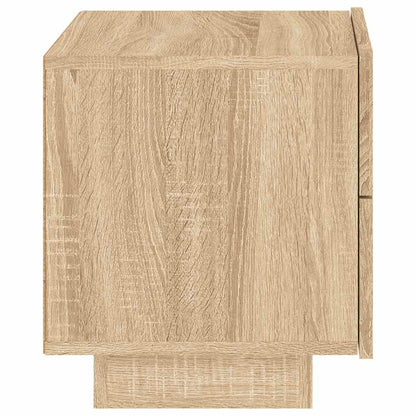 Bedside Cabinet with LED Lights Sonoma Oak 70x36x40,5 cm