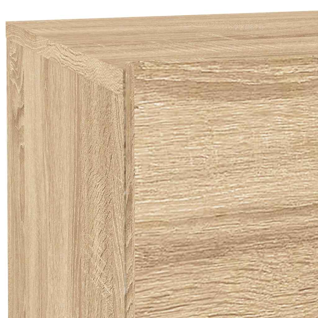 Bedside Cabinet with LED Lights Sonoma Oak 70x36x40,5 cm