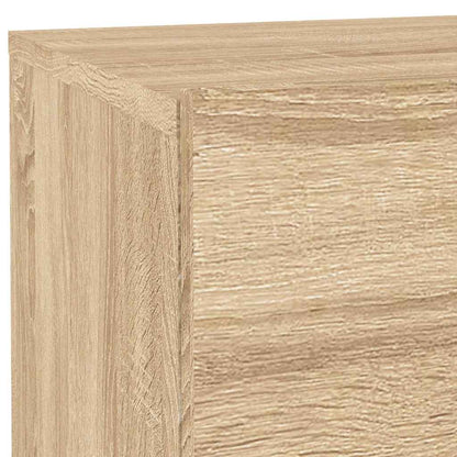 Bedside Cabinet with LED Lights Sonoma Oak 70x36x40,5 cm