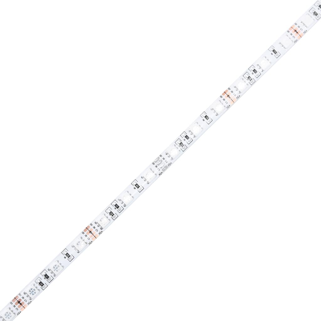 Bedside Cabinet with LED Lights White 40x39x48.5 cm