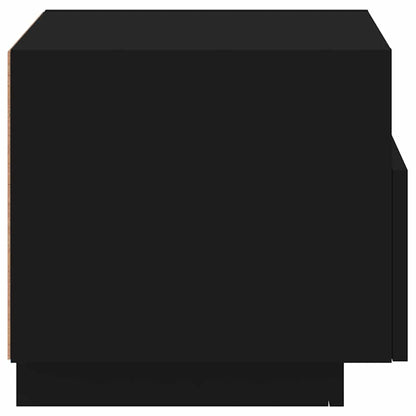 Bedside Cabinet | Black | Engineered wood | Compact | Bedside Cabinet