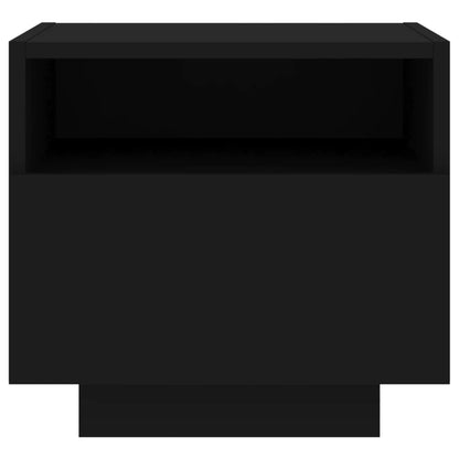 Bedside Cabinet | Set of 2 | Black | Engineered wood | Bedside Cabinet