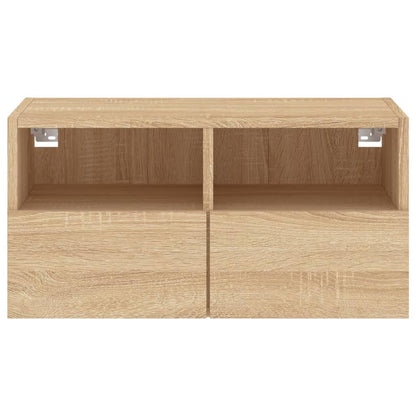 TV Wall Cabinet Sonoma Oak 60x30x30 cm Engineered Wood