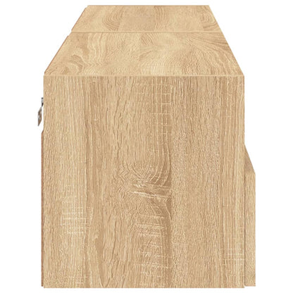 TV Wall Cabinets 2 pcs Sonoma Oak 60x30x30 cm Engineered Wood