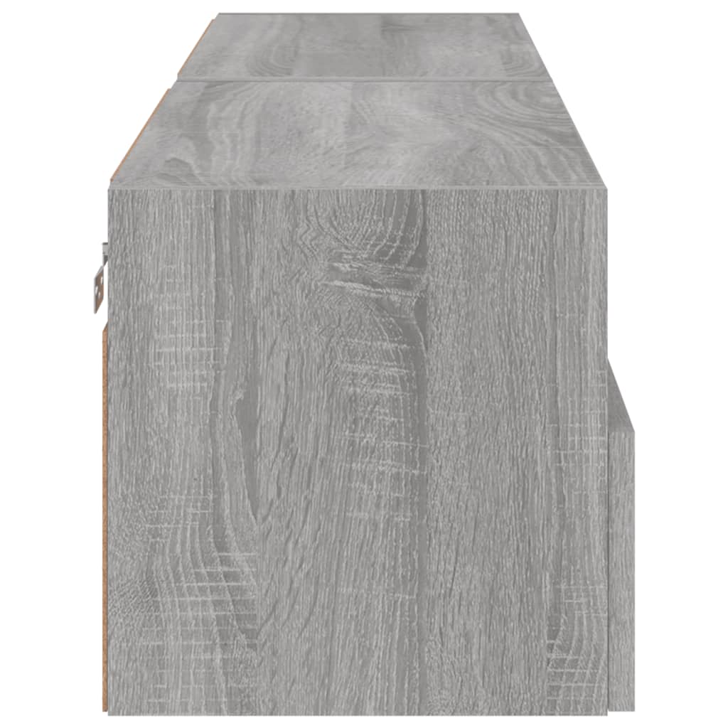 TV Wall Cabinets 2 pcs Grey Sonoma 60x30x30 cm Engineered Wood