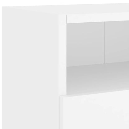 TV Wall Cabinet | Set of 2 | White | Engineered Wood | Medium | Modern