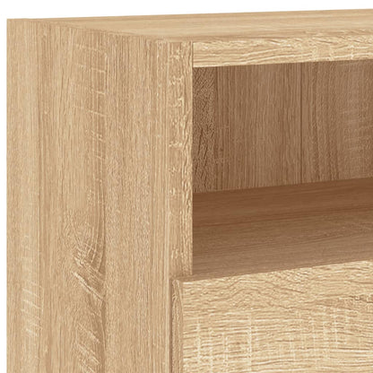 TV Wall Cabinet | Set of 2 | Sonoma oak | Engineered wood | Medium
