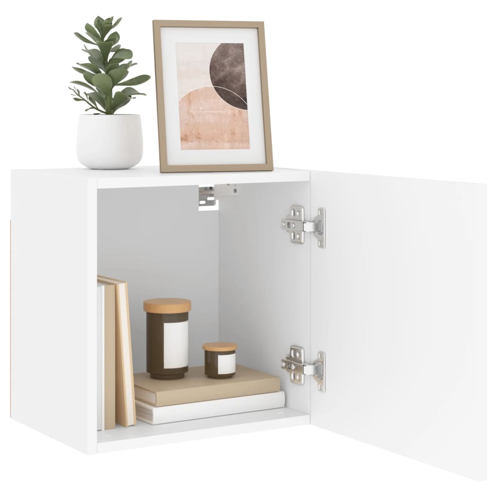 TV Wall Cabinet White 40.5x30x40 cm Engineered Wood