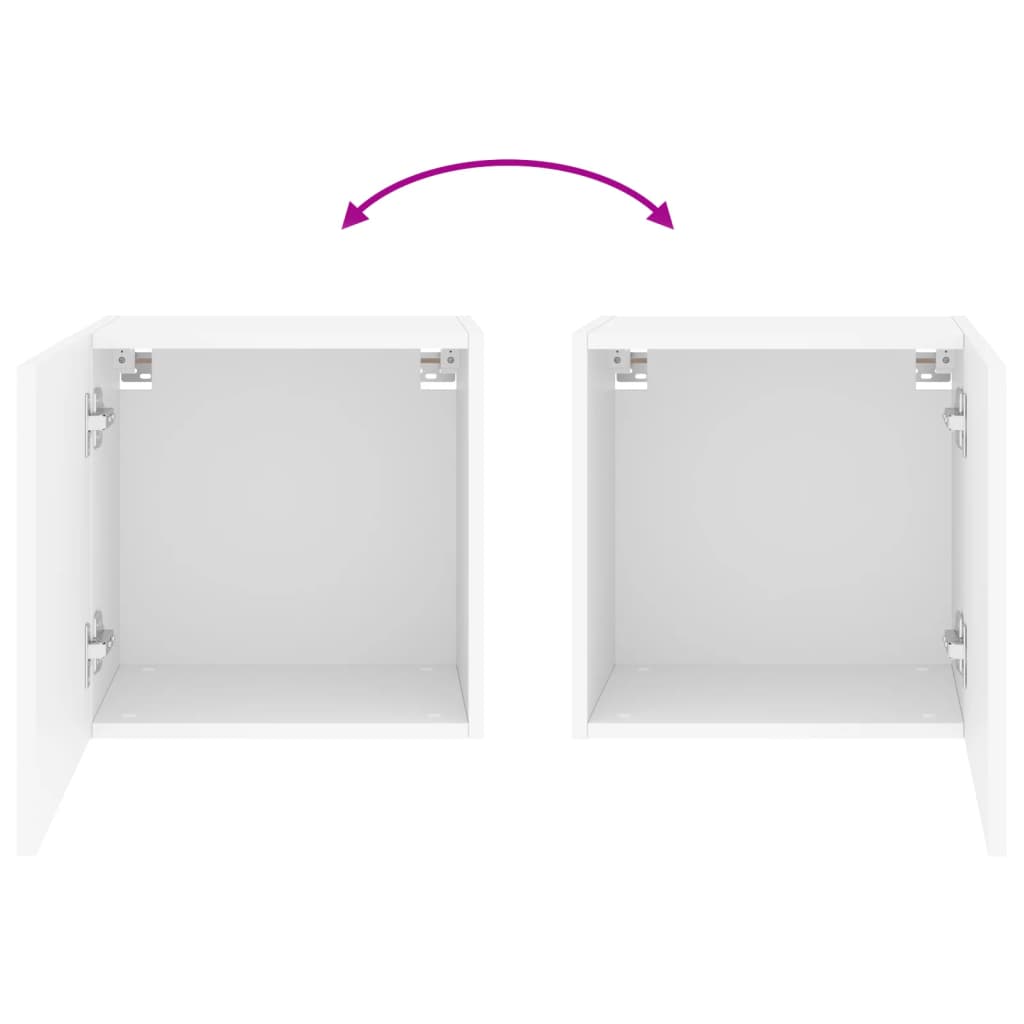 TV Wall Cabinet White 40.5x30x40 cm Engineered Wood