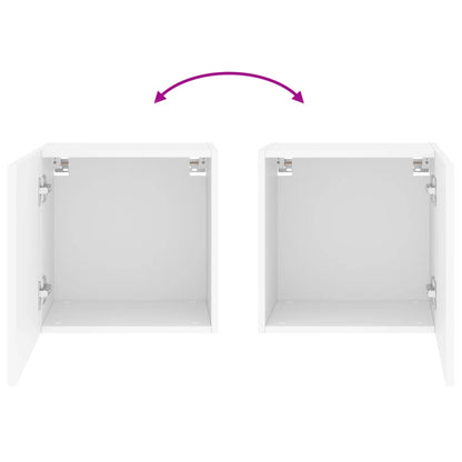 TV Wall Cabinet White 40.5x30x40 cm Engineered Wood
