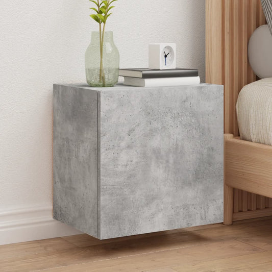 TV Wall Cabinet Concrete Grey 40.5x30x40 cm Engineered Wood