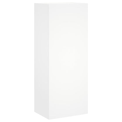 TV Wall Cabinet White 40,5x30x102 cm Engineered Wood