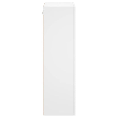 TV Wall Cabinet White 40,5x30x102 cm Engineered Wood