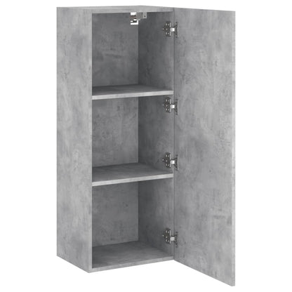TV Wall Cabinet Concrete Grey 40.5x30x102 cm Engineered Wood