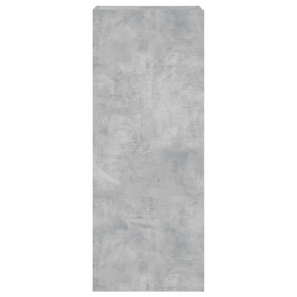 TV Wall Cabinet Concrete Grey 40.5x30x102 cm Engineered Wood