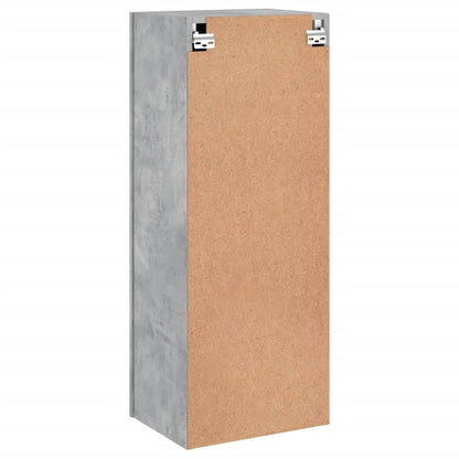 TV Wall Cabinet Concrete Grey 40.5x30x102 cm Engineered Wood