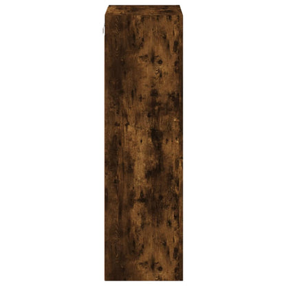 TV Wall Cabinet Smoked Oak 40,5x30x102 cm Engineered Wood