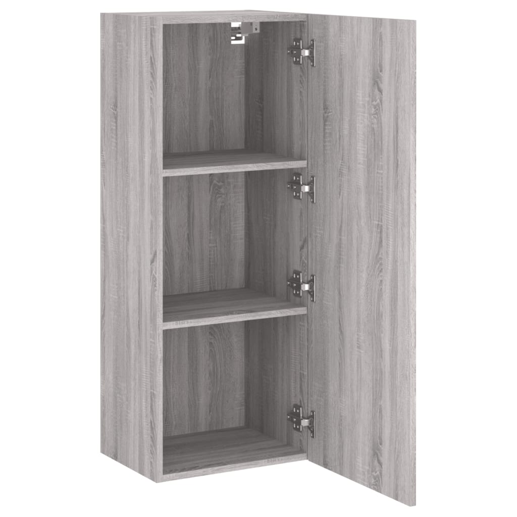 TV Wall Cabinet Grey Sonoma 40.5x30x102 cm Engineered Wood