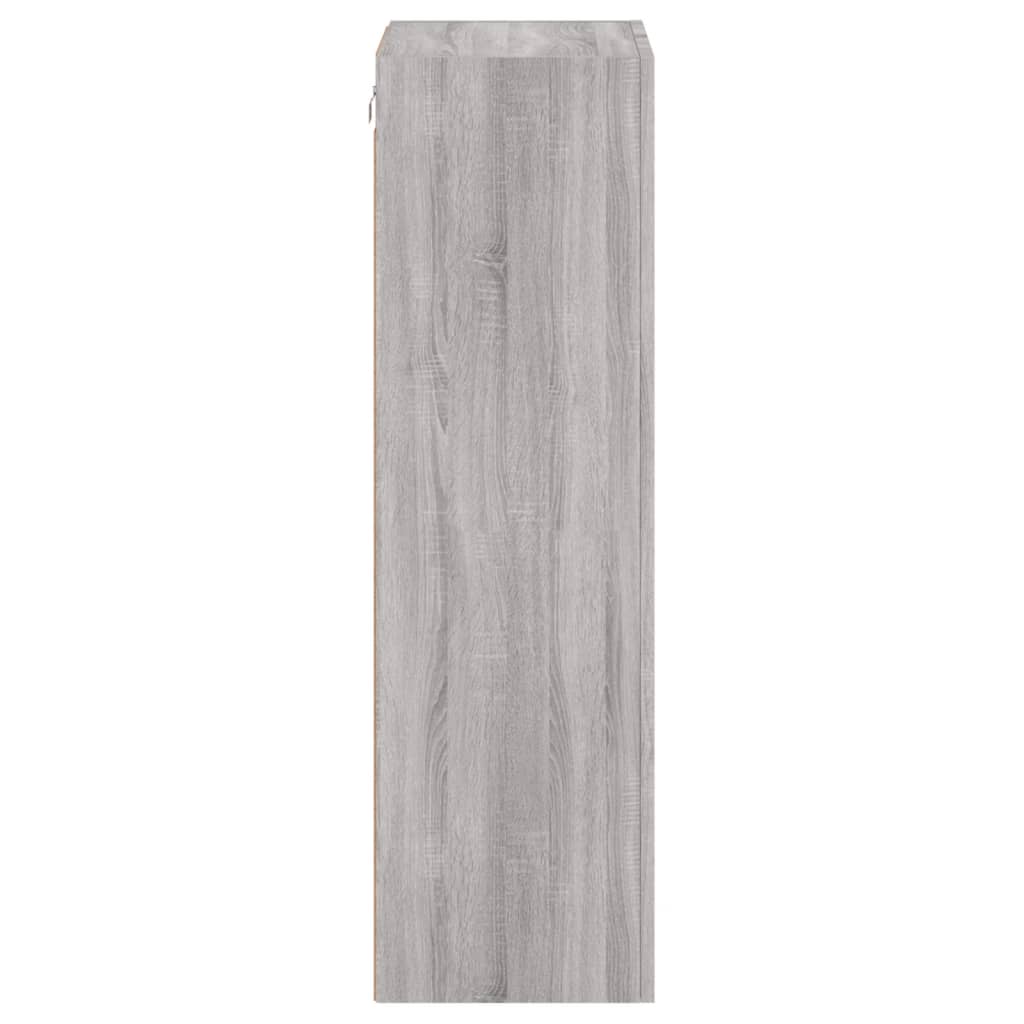 TV Wall Cabinet Grey Sonoma 40.5x30x102 cm Engineered Wood