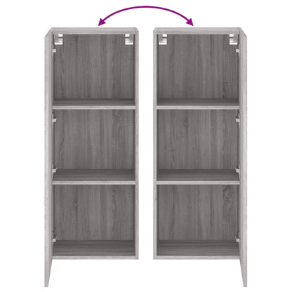 TV Wall Cabinet Grey Sonoma 40,5x30x102 cm Engineered Wood