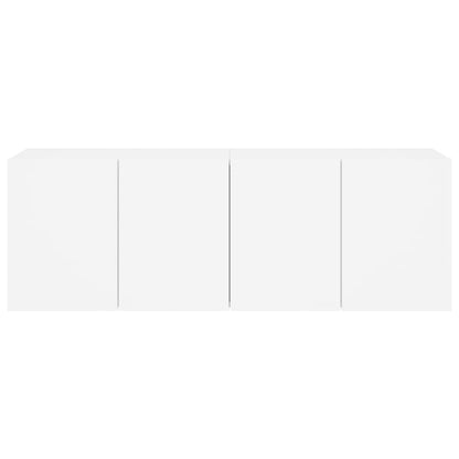 2 Piece Wall-mounted TV Cabinet Set White 60x30x41 cm