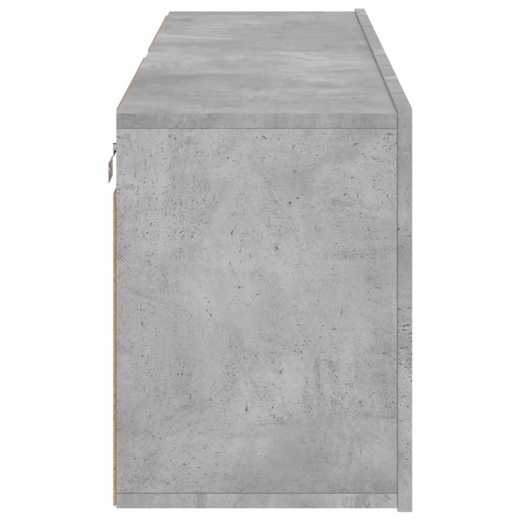 2 Piece Wall-mounted TV Cabinet Set Concrete Grey 60x30x41 cm