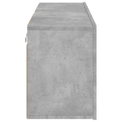 2 Piece Wall-mounted TV Cabinet Set Concrete Grey 60x30x41 cm