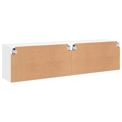 TV Cabinets Wall-mounted 2 pcs White 80x30x41 cm