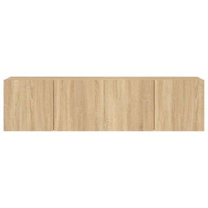 2 Piece Wall-mounted TV Cabinet Set Sonoma Oak 80x30x41 cm
