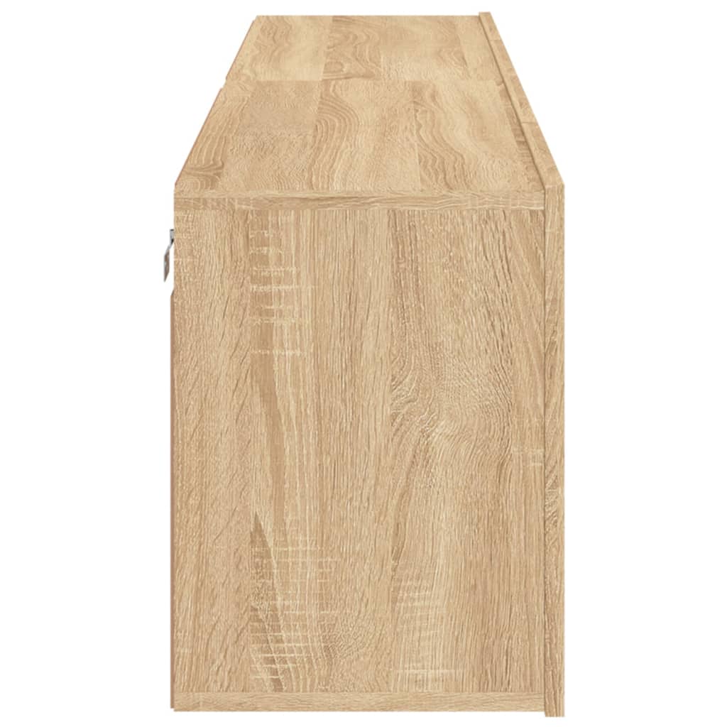 2 Piece Wall-mounted TV Cabinet Set Sonoma Oak 80x30x41 cm
