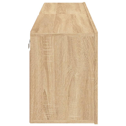 2 Piece Wall-mounted TV Cabinet Set Sonoma Oak 80x30x41 cm