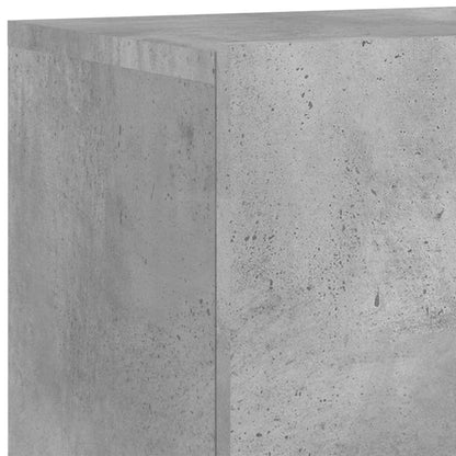 2 Piece Wall-mounted TV Cabinet Set Concrete Grey 80x30x41 cm