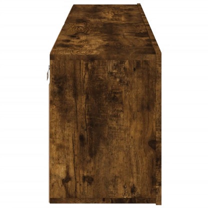 2 Piece Wall-mounted TV Cabinet Set Smoked Oak 80x30x41 cm