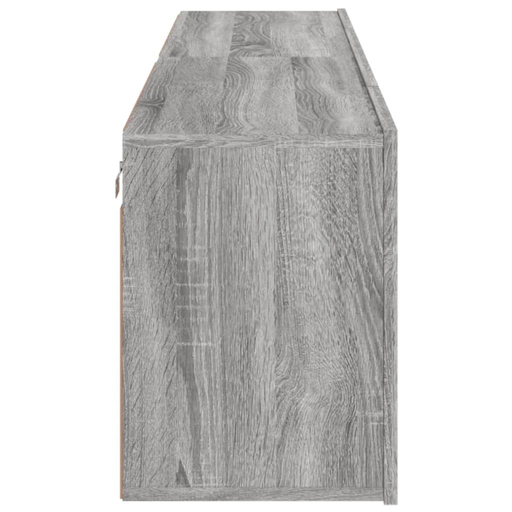 2 Piece Wall-mounted TV Cabinet Set Grey Sonoma 80x30x41 cm