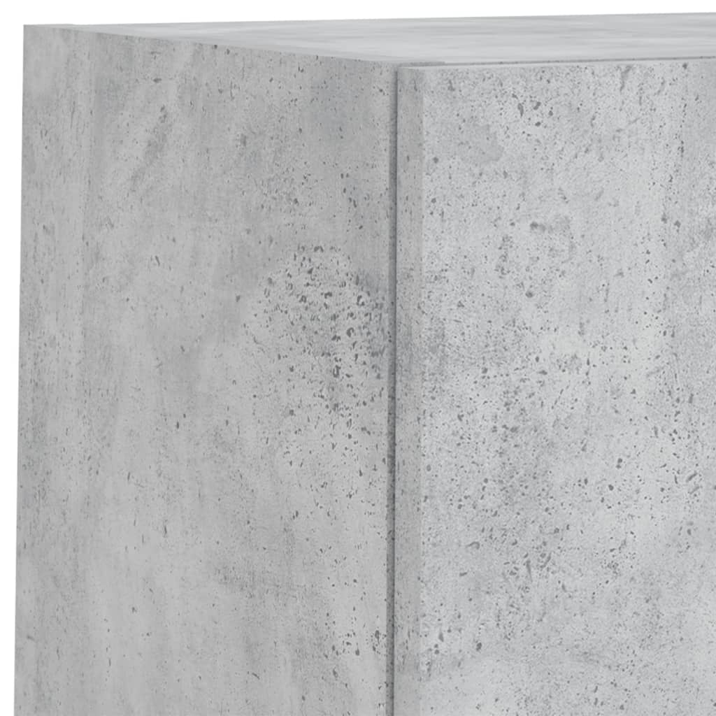 2 Piece TV Cabinet Set with LED Lights Concrete Grey 30,5x30x60 cm