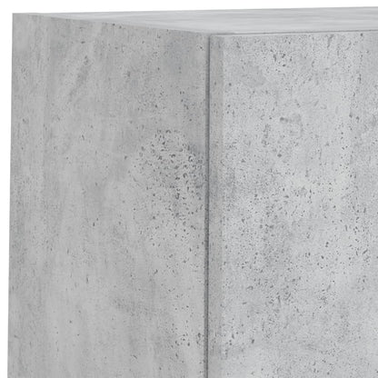 2 Piece TV Cabinet Set with LED Lights Concrete Grey 30,5x30x60 cm