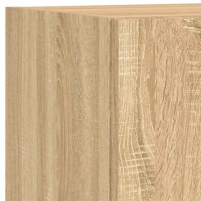 2 Piece TV Cabinet Set with LED Lights Sonoma Oak 30,5x30x90 cm