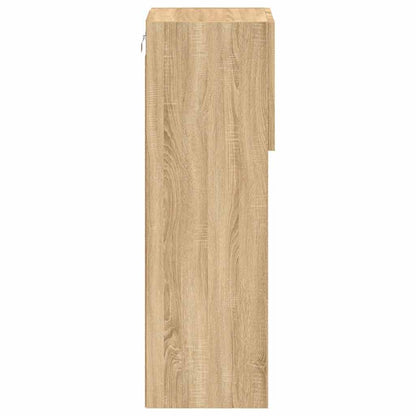 2 Piece TV Cabinet Set with LED Lights Sonoma Oak 30,5x30x90 cm