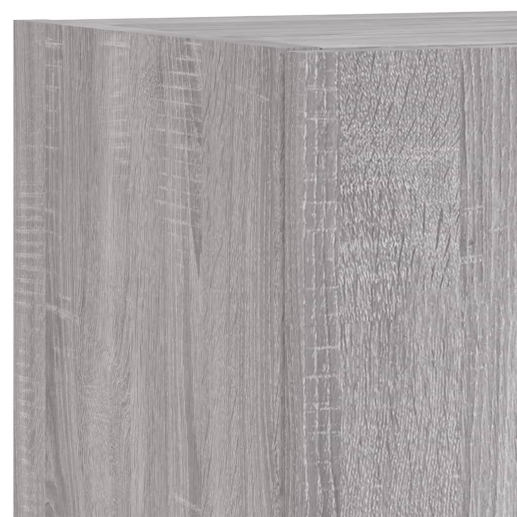 2 Piece TV Cabinet Set with LED Lights Grey Sonoma 30,5x30x90 cm