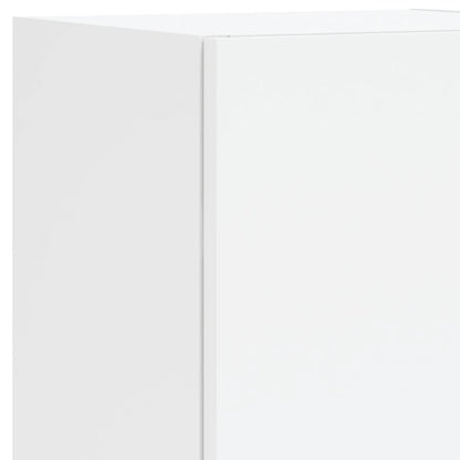 2 Piece TV Cabinet Set with LED Lights White 30,5x30x102 cm
